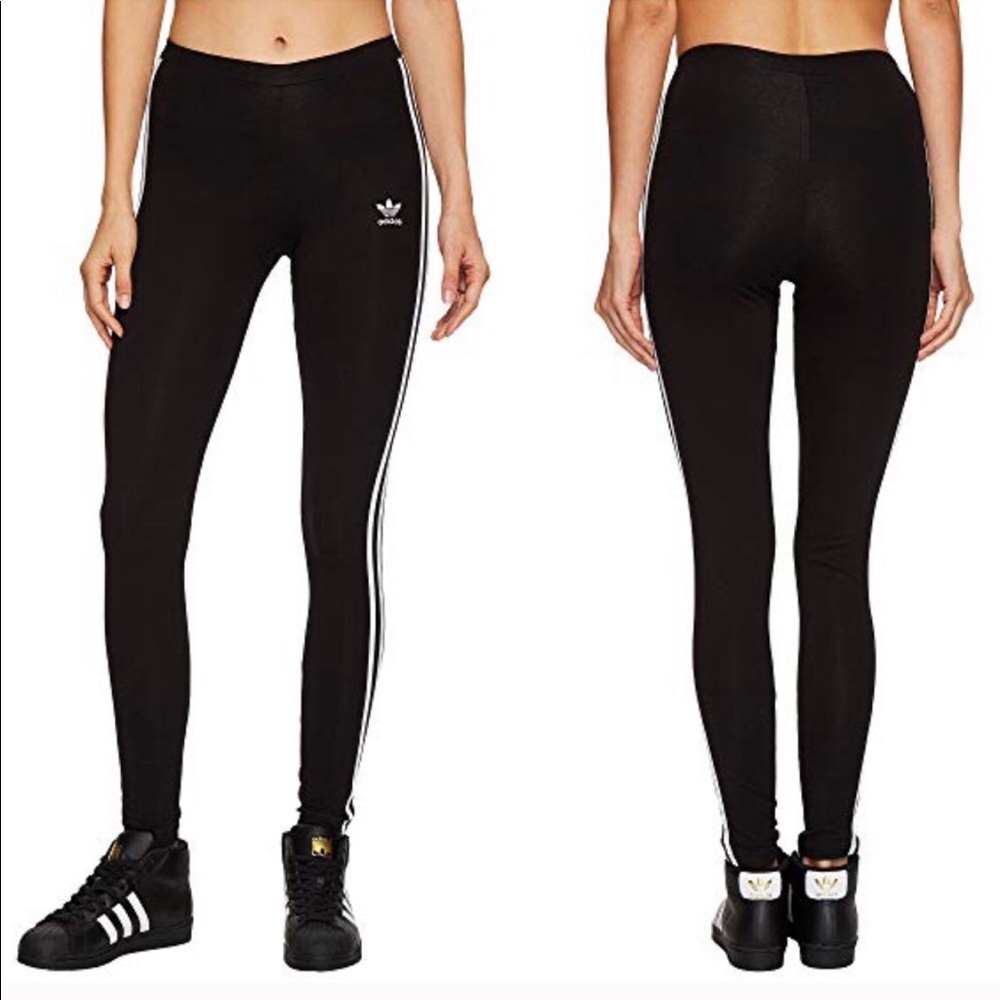 Adidas Originals 3 Stripe Leggings Black XS